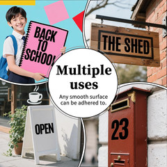 5 Inch Letter Stickers, 122 Pieces Self Adhesive Alphabet Number Sticker for Mai
