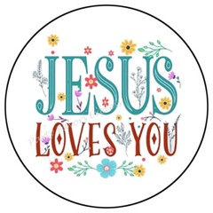 JESUS LOVES YOU ENVELOPE SEALS LABELS STICKERS PARTY FAVORS