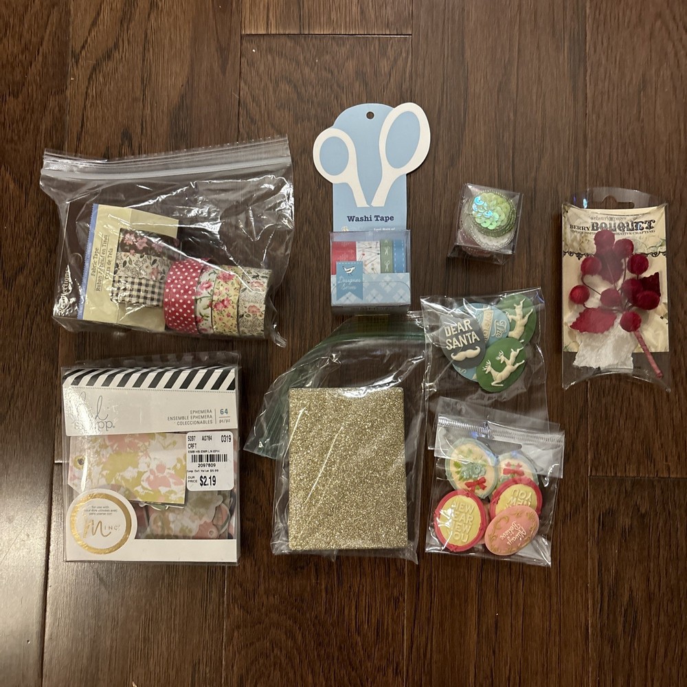 Assorted Scrapbooking Ephemera/Embellishments Washi Tape Webster’s Pages, L Holt