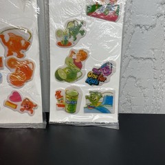 Vintage Kool-Aid Puffy Stickers Orange + Lime Scented Sniff Imperial 1983 RARE!