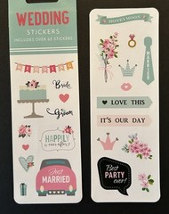 Peter Pauper Press ASSORTED WEDDING Sticker Pack 65 Stickers