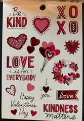 RECOLLECTIONS VALENTINE’S DAY STICKER BOOK 237 PC STICKERS 12 SHEETS ROMANCE
