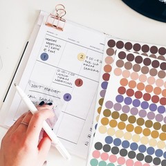 4400 PCS Dot Stickers,0.5 Inch Color Coding Labels,16 Morandi Colors,Round St…