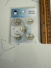 Li’l Davis Designs Embellish Bubble Phrases ~ Hugs Kisses Love Together Forever