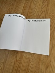 8.5×11 Sticker Book Collecting Album: Large Blank Sticker Keeper Book for Kids