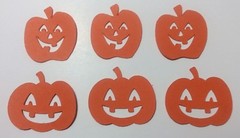 PUMPKINS LOT OF 150 CONFETTI DIE CUTS EMBELLISHMENTS SCRAPBOOKING #345