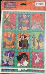 Disney Hunchback of Notre Dame Vintage Hallmark Stickers 4 Sheets 36 Total