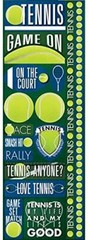 Reminisce Signature Series Cardstock Combo Stickers, 4.25 by 12-Inch, Tennis