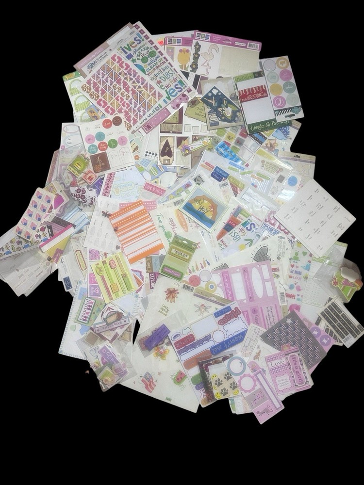 K&Company Miss Elizabeth Scrapbooking Mixed Lot Stickers Brads Metal 3+ POUNDS