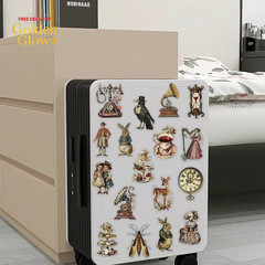 100PCS Vintage Victorian Stickers Pack – Aesthetic Retro Clear Ephemera Stickers