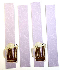 K & Company Root Beer Float Scrapbook Sticker Borders Foil Accent Summer Food