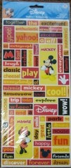 Disney Parks Disneyland World Mickey Minnie Memories Family Cardstock Stickers