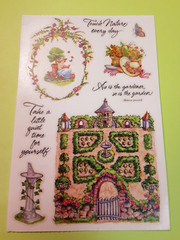 PSX English Garden sticker sheet