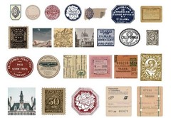 Travel Adventure 60-Piece Mixed Material Pack Ephemera Scrapbook Journal