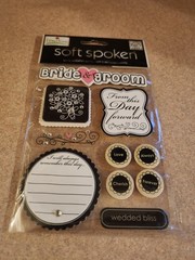 Me & My Big Ideas/Ellen Krans~Soft Spoken Wedded Bliss~Dimensional Stickers