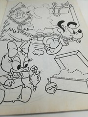 Vintage Lot of 3 Disney Babies Minnie Mickey Christmas Stickers Golden Books