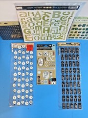 RETIRED SCRAPBOOK LETTERS STICKER LOT K & COMPANY STICKO CHAOS CONFUSION #3