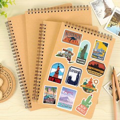 50 Pack Travel around the World Stickers Vinyl Laptop Stickers Waterproof Travel