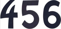 5 inch Numbers Die Cut For Posters Signs and Banners – From 0 to 9