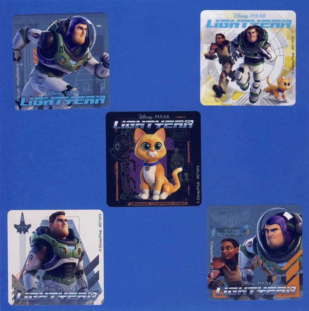 10 Lightyear Large Stickers – Party Favors – Disney Pixar – Buzz – Toy Story