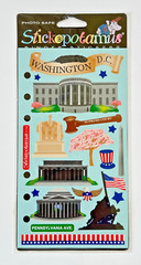 Washington DC White House Capitol New Pack Scrapbook Stickers Stickopotamus