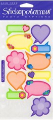Pastel Captions, 4×7″ scrapbook stickers – Sticko SPBU08