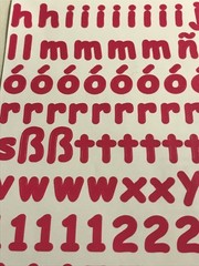 CREATIVE MEMORIES LARGE ABC/123 ALPHABET LETTERS; RED ~ 1ST LISTING