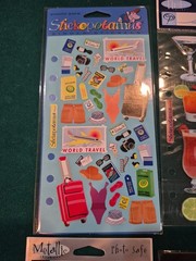 Lot Tropical Travel Stickers Scrapbook Die Cuts Unopened 8 Packs