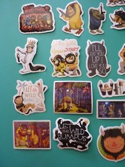 Where The Wild Things Are Vinyl Sticker Lot (26) pcs Maurice Sendak Book