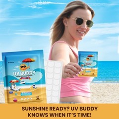 UV Buddy 28-Pack Bear UV Stickers for Sunscreen – Sunscreen Stickers Reapply …
