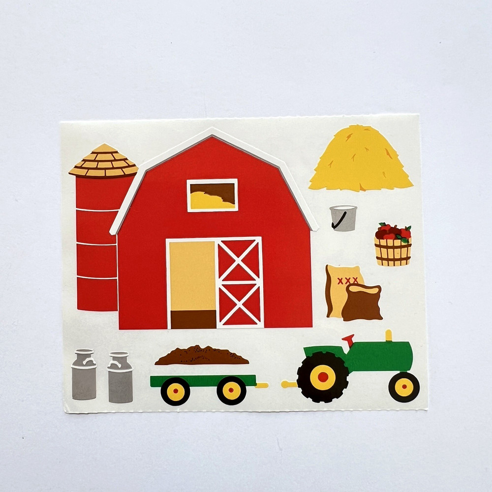 Mrs. Grossman’s Farm Barn Tractor Stickers Scrapbooking Junk Journals Cards