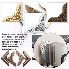 Book Corner Protector Metal Corner Cover for Scrapbook Album Menu Folder Incl…