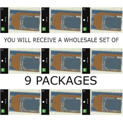 WHOLESALE LOT 9 SETS MAKING MEMORIES of 4 PATTERNED FABRIC TAGS GRIFFIN 4 STYLES