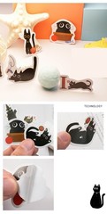 45pcs Kawaii Cute Black Cats Stickers Pack, Cute Stickers, Kawaii Stickers