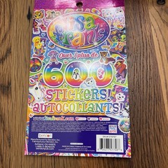 Lisa Frank Sticker Book 5 Sticker Sheets 600 Stickers Bendon Aged 3+ NEW 2019