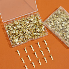 Brass Fasteners 300 Pack Small Brads for Paper Crafts Scrapbooking DIY Handmade