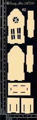 Dusty Attic Chipboard 3×10 – 3D Haunted House #2 (Narrow), DA3125