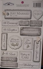 12 Pack Lot Karen Foster Reminisce Stickabilities Dimensional Wedding Stickers