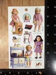 KIT American Girl Sticker Sheet Scrapbook Craft Stickers