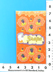 Grape Scented Scratch & Sniff Sticker Sheet