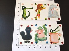 Animal Playing Cards Swap/Junk Journal/Scrapbook Lot of 6 Cards