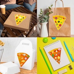 24 High-Quality Pizza Stickers for Kids – Perfect for Birthday Parties & Games