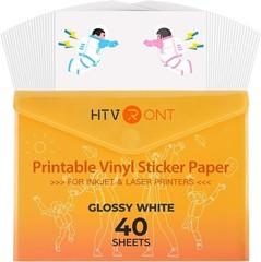 Waterproof Printable Vinyl Sheets – 40-Pack for Inkjet & Laser Printers