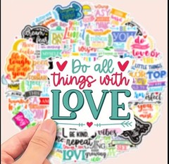 10pcs Motivational Quote Stickers- Scrapbook, Journal, DIY Crafts & Card