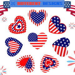 1000 Pieces 4Th of July American Flag Stickers Party Supplies for Independence D
