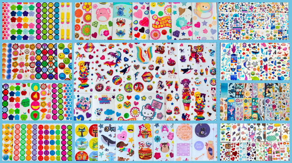 500+ Stickers | HUGE Kids Girls Boys Teens Children Wholesale Sticker Lot