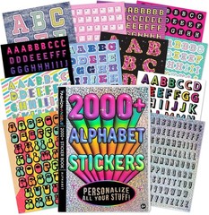 2,000+ Waterproof Alphabet Stickers – Perfect for Scrapbooking & Crafting!