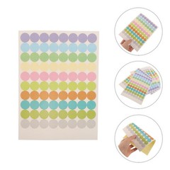 Removable Circle Stickers for Aromatherapy Bottles Small Colored Dot Labels