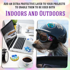 A4 25 Mixed Holographic Sticker Paper Clear Self-Adhesive Laminating Overlay