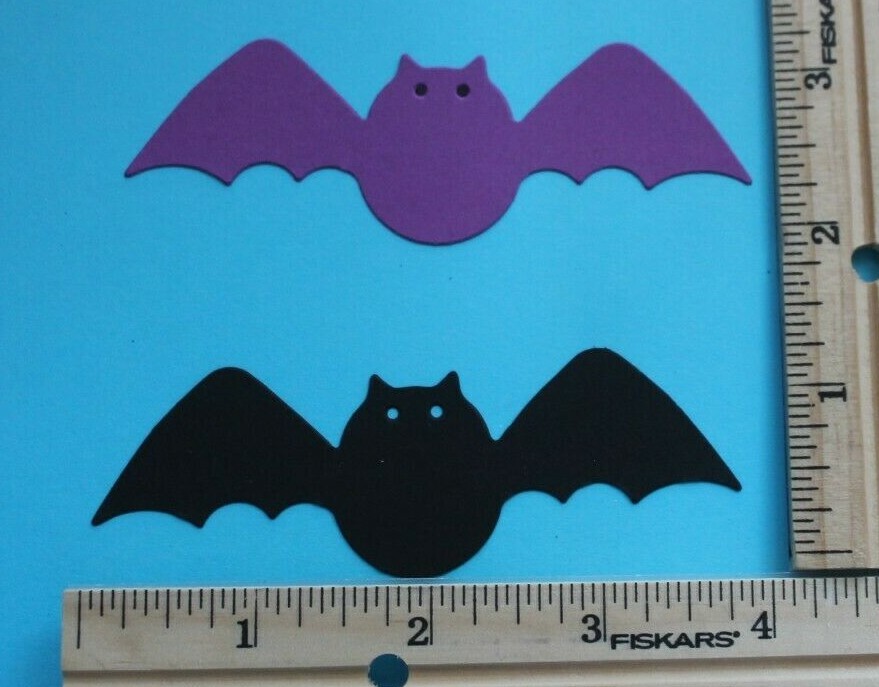 🦇10 BATS cardstock🦇 paper die cut embellishments